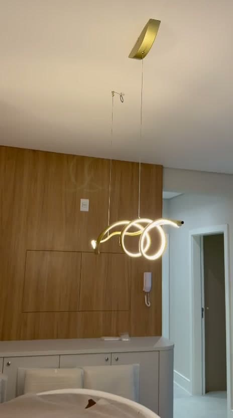 Iluminação instalada em apartamento atendido pela JR Acabamentos